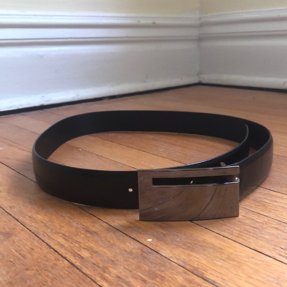 Black belt with retro buckle - Picture 1 of 3